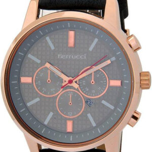 Ferrucci Leather Band Watch With Date FC6647K.05