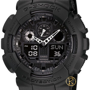 CASIO G-Shock Anadigi Black Rubber Strap GA-100-1A1ER