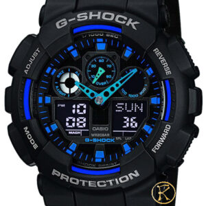 CASIO G-Shock Anadigi Black Rubber Strap GA-100-1A2ER