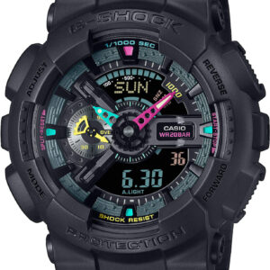 Casio G-Shock Black Rubber Strap GA-110MF-1AER