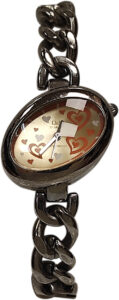 Q&Q Orange Dial Metal Bracelet 61300