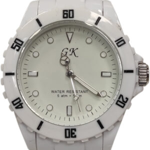 GK by Kostarelos White Plastic bracelet GK-W