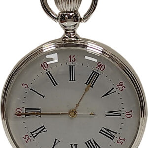 Quartz Silver Plated pocket watch Q61491