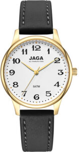 Jaga Black Leather Strap J103-2