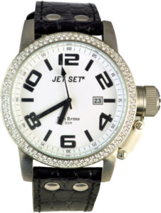 Jet Set Black Leather Strap J28584-131