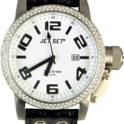 Jet Set Black Leather Strap J28584-131