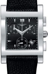 Longines Black Leather Strap L56684752
