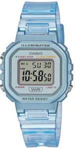 Casio Collection Light Blue Rubber Strap LA-20WHS-2AEF