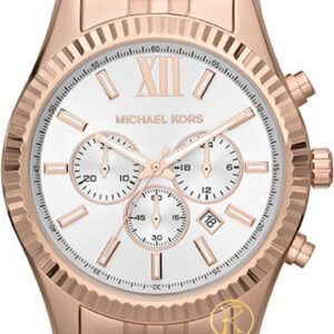 MICHAEL KORS Lexington Rose Gold Stainless Steel Chronograph MK8313