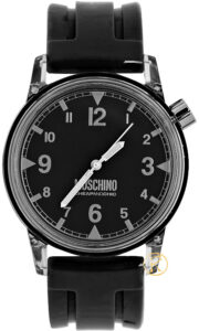 MOSCHINO Fantastic XXL Black Rubber Strap MW0306