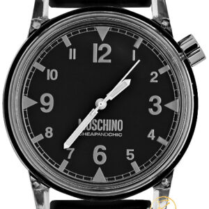 MOSCHINO Fantastic XXL Black Rubber Strap MW0306