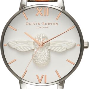 Olivia Burton 3D Bee Two Tone Stainless Steel Bracelet OB16AM156