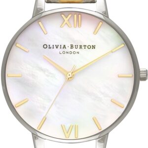 Olivia Burton Mother of Pearl Two Tone Stainless Steel Bracelet OB16MOP05