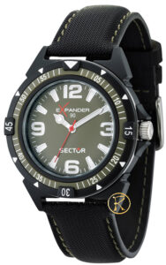 SECTOR Expander 90 Black Leather Strap R3251197003