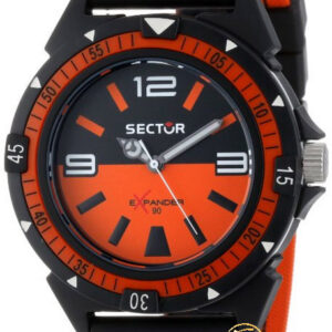 Sector Expander 90 Black & Orange Rubber Strap R3251197019