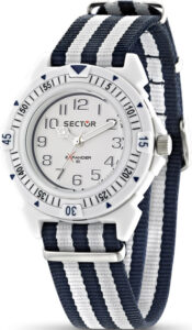 SECTOR Expander 90 Blue and White Fabric Strap R3251197023
