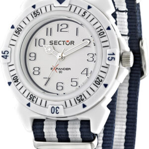 SECTOR Expander 90 Blue and White Fabric Strap R3251197023