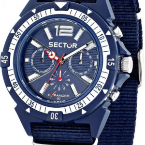 SECTOR Expander 90 Multifunction Blue Fabric Strap R3251197029