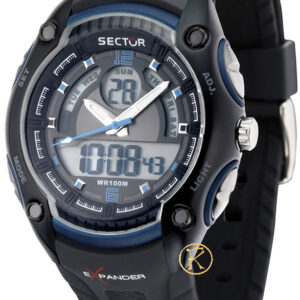 Sector Expander Street Black Rubber Strap R3251574003