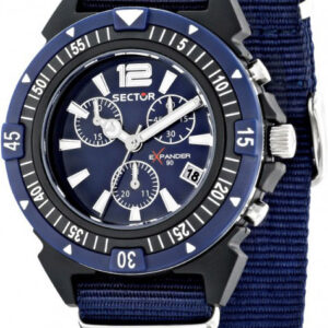 SECTOR Expander 90 Chronograph Blue Fabric Strap R3271697002