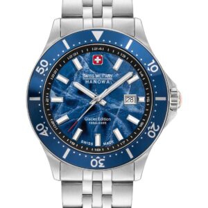 Swiss Military Hanowa Glacier Silver Stainless Steel Bracelet SMWGH0004401
