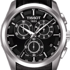 Tissot TREND Couturier Chronograph Black Leather Strap T035.617.16.051.00
