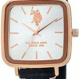 U.S. Polo Assn. Raul Black Leather Strap USP4748RG