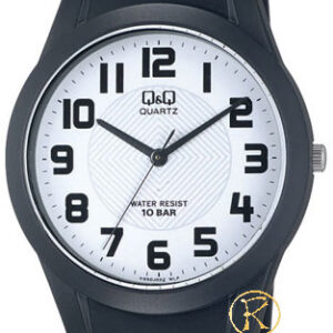 Q&Q Black Rubber Strap VQ50J002Y