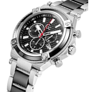 Guess Collection Cable Sport Chronograph Two Tone Stainless Steel Bracelet Y89001G2MF