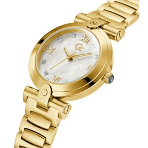 Guess Collection Fusion Crystals Gold Stainless Steel Bracelet Y96002L1MF