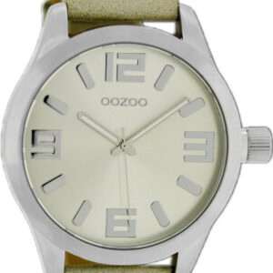 OOZOO Timepieces XL Beige Leather Strap C1056
