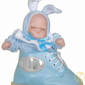 Kids shoe from leather and silver 202246 / C