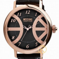 MOSCHINO Pacify Yourself Black Leather Strap  MW0240
