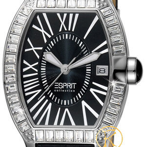 Esprit Hestia Black Dial and Leather Strap EL900372003