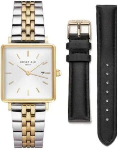 Rosefield The Boxy Ladies QVSGD-Q013 Two-Tone Stainless Steel Bracelet