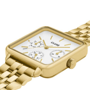 Cluse La Tétragone Multifunction Gold Stainless Steel Bracelet CW13804