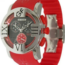GF Ferre Watch Red Rubber Strap GF9026M03P