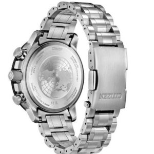Citizen Promaster Eco-Drive Radio Controlled Dual Time Silver Stainless Steel Bracelet BY3006-53H