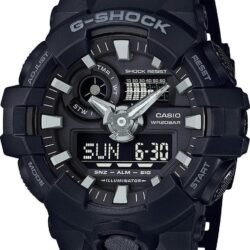 CASIO G-Shock Analog-Digital Black Rubber Strap GA-700-1BER