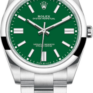 ROLEX Green Dial Oyster Perpetual 41 124300