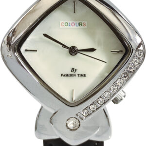 Colours By Fashion Time TR0165-1 Black Leather Strap