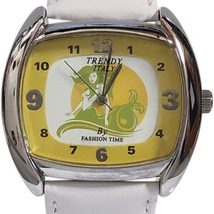 Trendy Italy by fashion Time TR0196-1 White Leather Strap