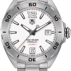 TAG Heuer Analog Display Automatic Self Wind Silver Watch WAZ2114.BA0875