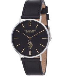 U.S. Polo Assn. Austin Black Leather Strap USP7262BK