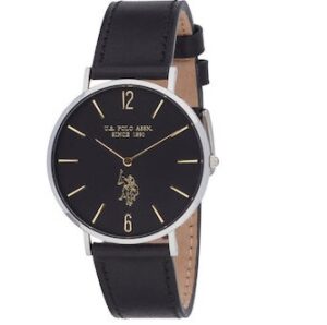 U.S. Polo Assn. Austin Black Leather Strap USP7262BK