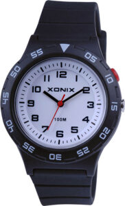 XONIX AAL-007 Black Rubber Strap