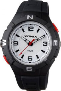 XONIX CAL 003 Black Rubber Strap