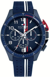 Tommy Hilfiger Chronograph Blue Rubber Strap 1792169