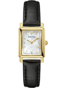 Bulova Sutton Black Leather Strap 97P166