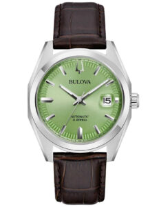 Bulova Surveyor Automatic Brown Leather Strap 96B427